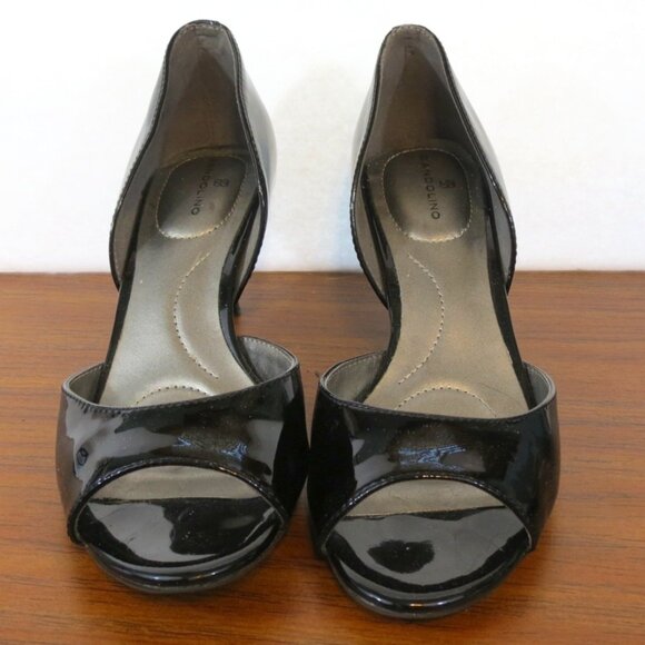 Bandolino Bonubilla Black Patent D'Orsay 2½ Heels Shoes Size 6M - Picture 1 of 10
